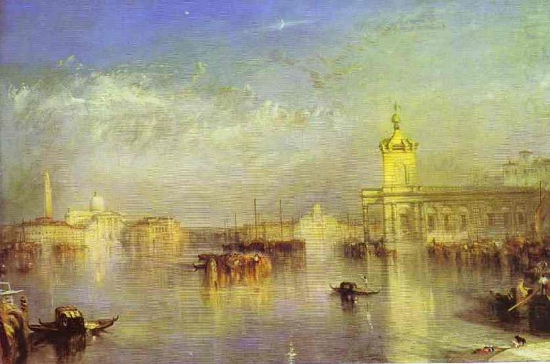 J.M.W. Turner The Dogana, San Giorgio, Citella, From the Steps of the Europa. china oil painting image